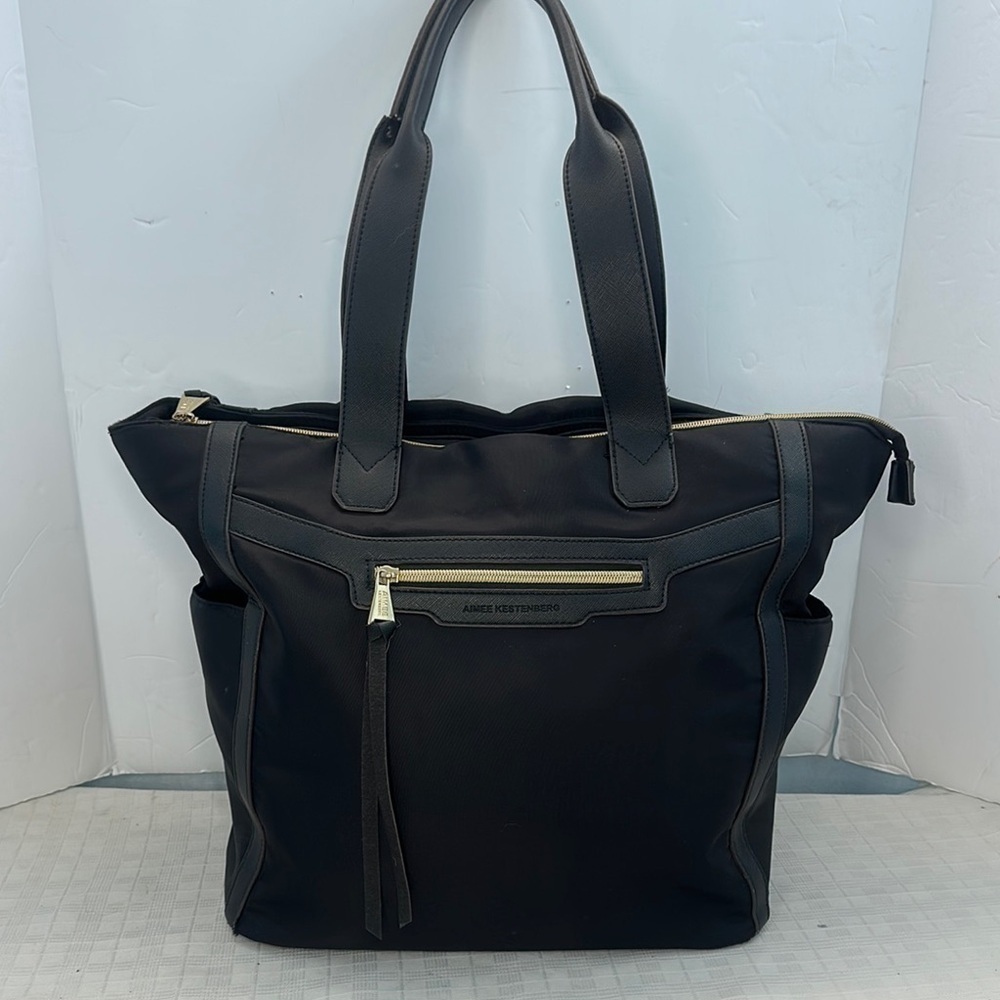 Aimee Kesternberg Sicily black nylon tote shopper travel bag